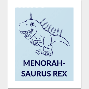 Menorah-Saurus Rex-D Posters and Art